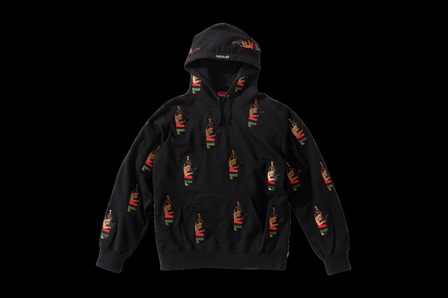 Supreme/dead prez RBG Embroidered Hooded Sweatshirt view 3